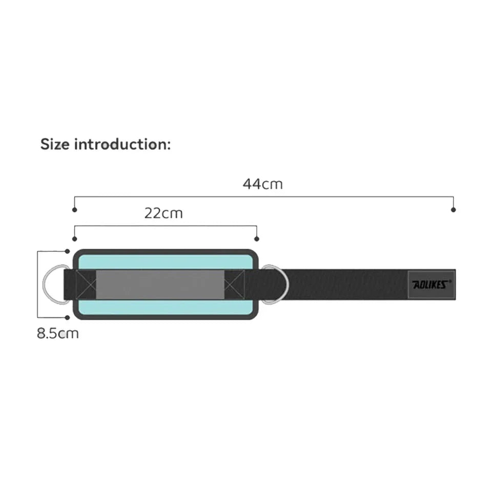 Adjustable Padded Ankle Wrist Cuffs Padded Straps D-Ring Glute Kickback for Cable Machine, Ideal for Glutes Exercises