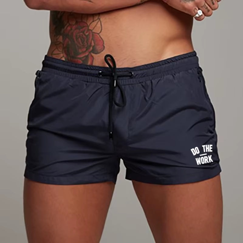Men's Quick-Dry Swim Shorts - Stylish and Versatile Beach Board Shorts for Summer Fitness and Casual Wear
