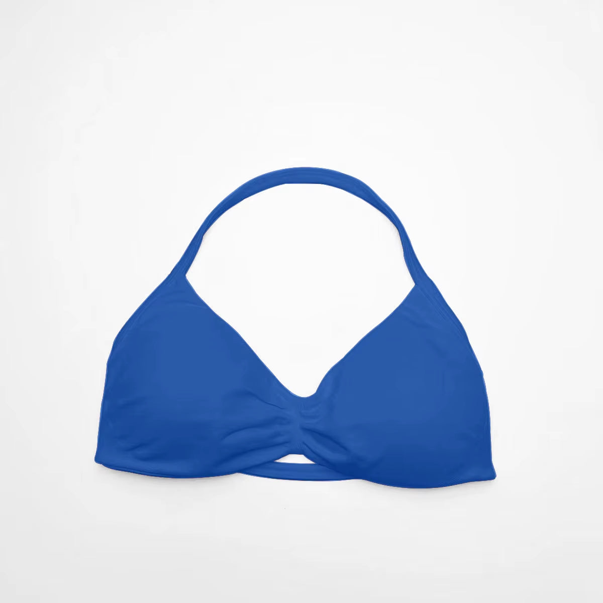 Strappy Bra Gym Top Women High Support Thin Strap Halter Sports Seamless Bras Scrunch Push-Up Workout Yoga Tank Tops