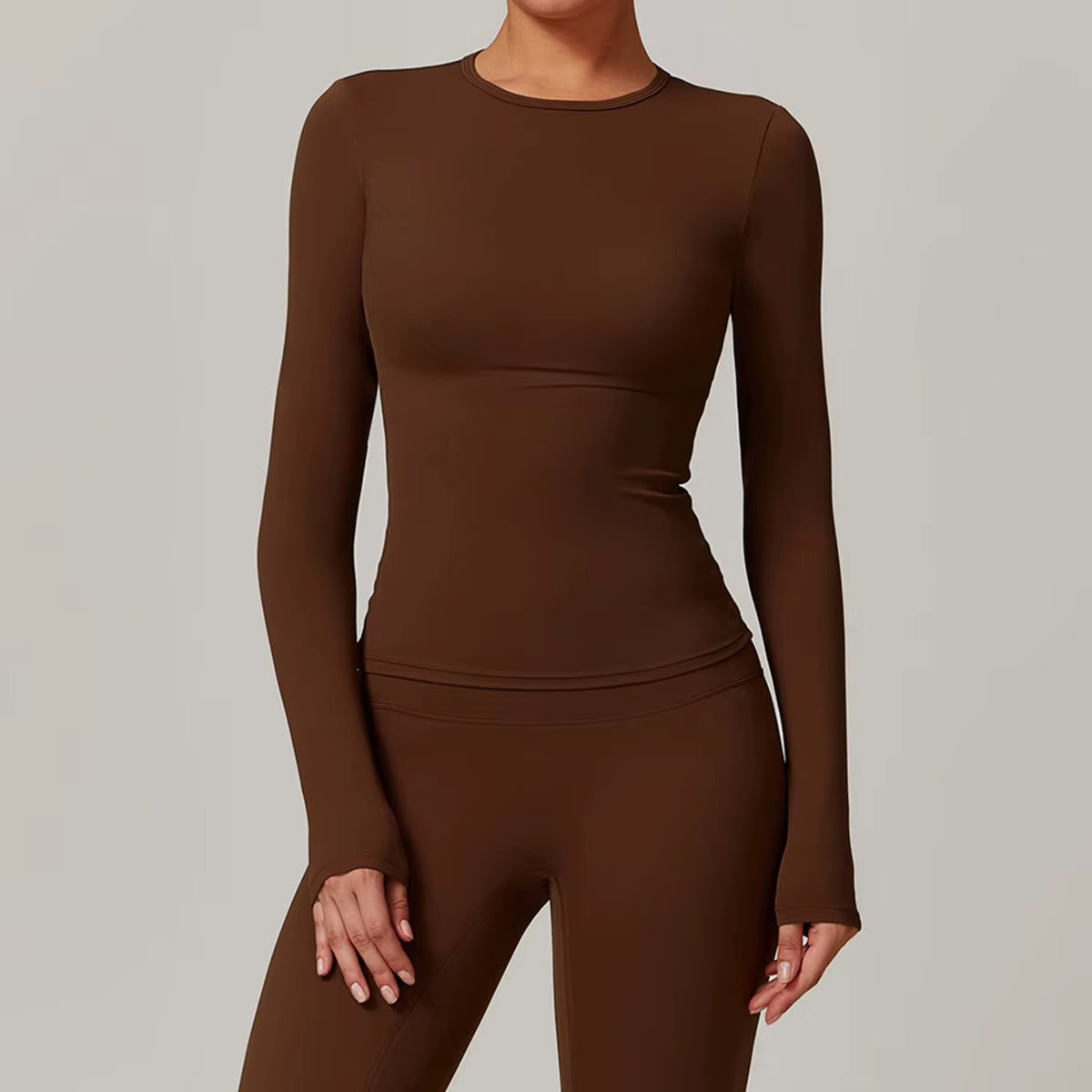 Long Sleeve Workout Top Gym Pilates Clothes Women Active Wear Sports Shirt Elastic Fitness Yoga Clothing Running Shirts