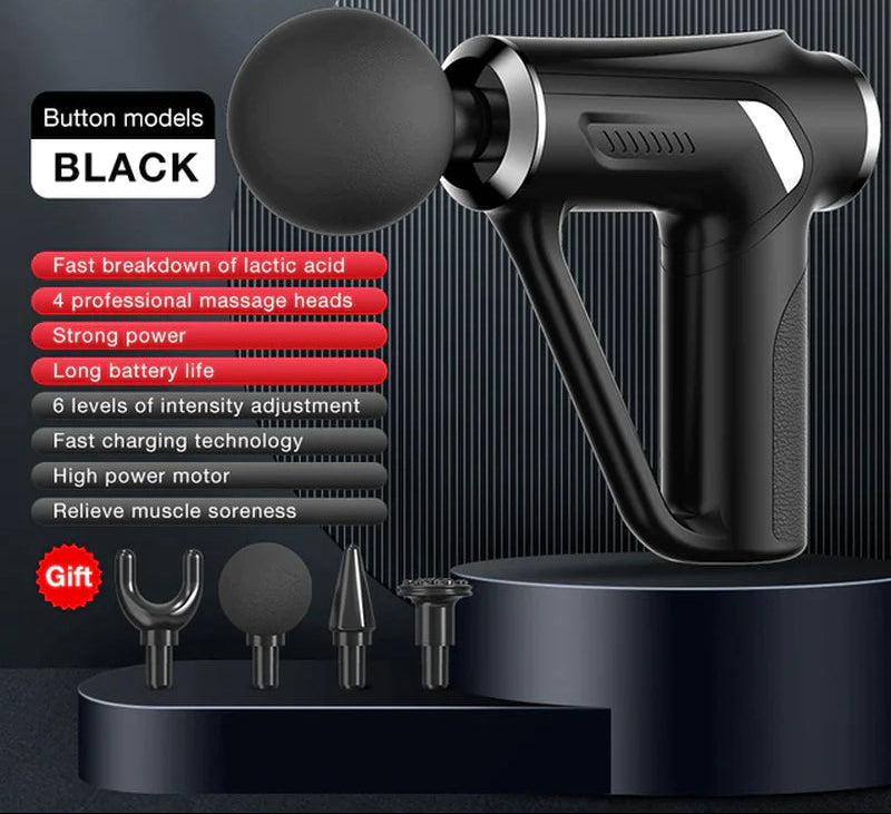 SITUOFUN Massage Gun 32 Levels Deep Tissue Neck Body Back Muscle Sport Electric Pistol Massager Exercise Relaxation Pain Relief